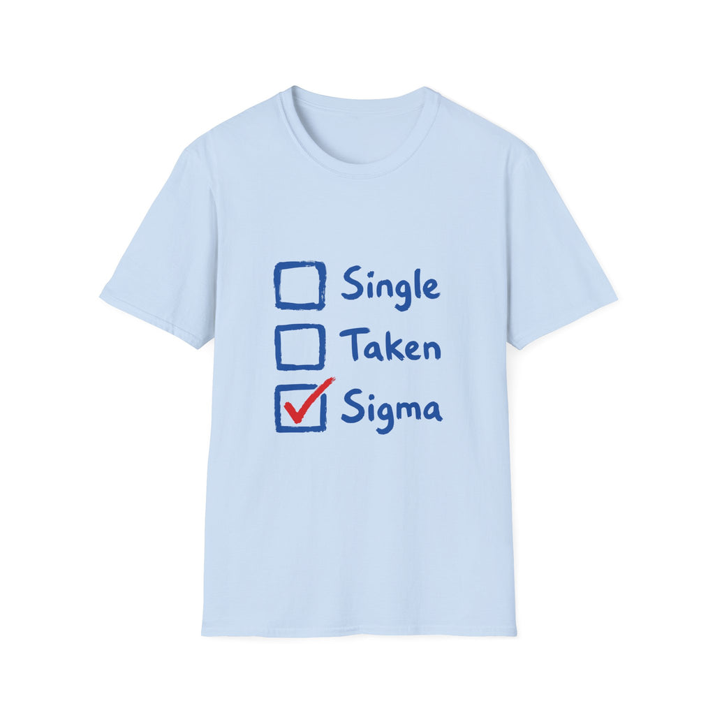 Sigma Checkbox T-Shirt — Funny Sigma Graphic Tee