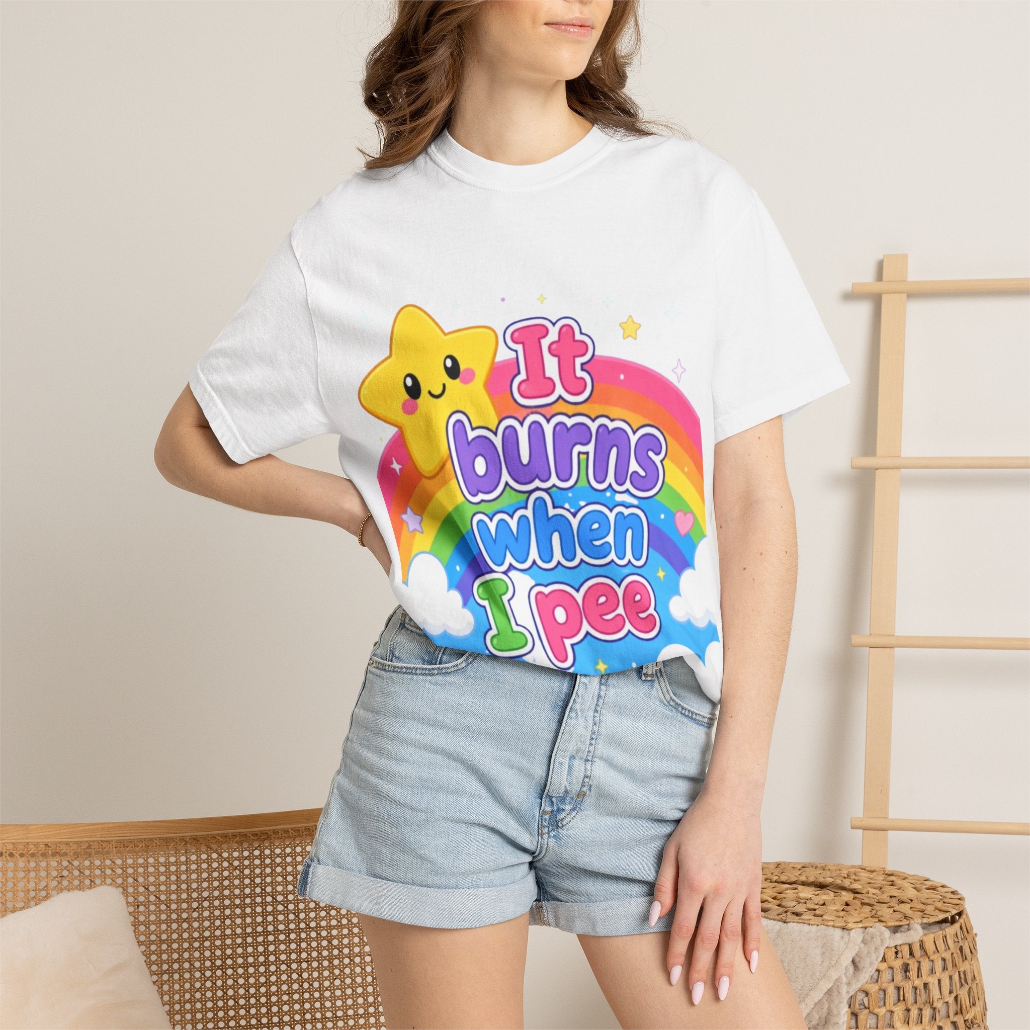 It Burns When I Pee Rainbow T-Shirt