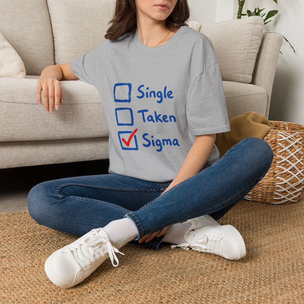 Sigma Checkbox T-Shirt — Funny Sigma Graphic Tee