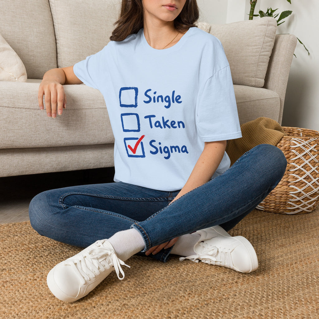 Sigma Checkbox T-Shirt — Funny Sigma Graphic Tee