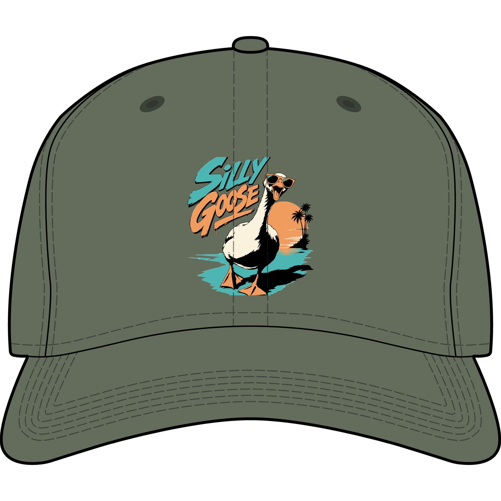 Silly Goose Retro Beach Cap