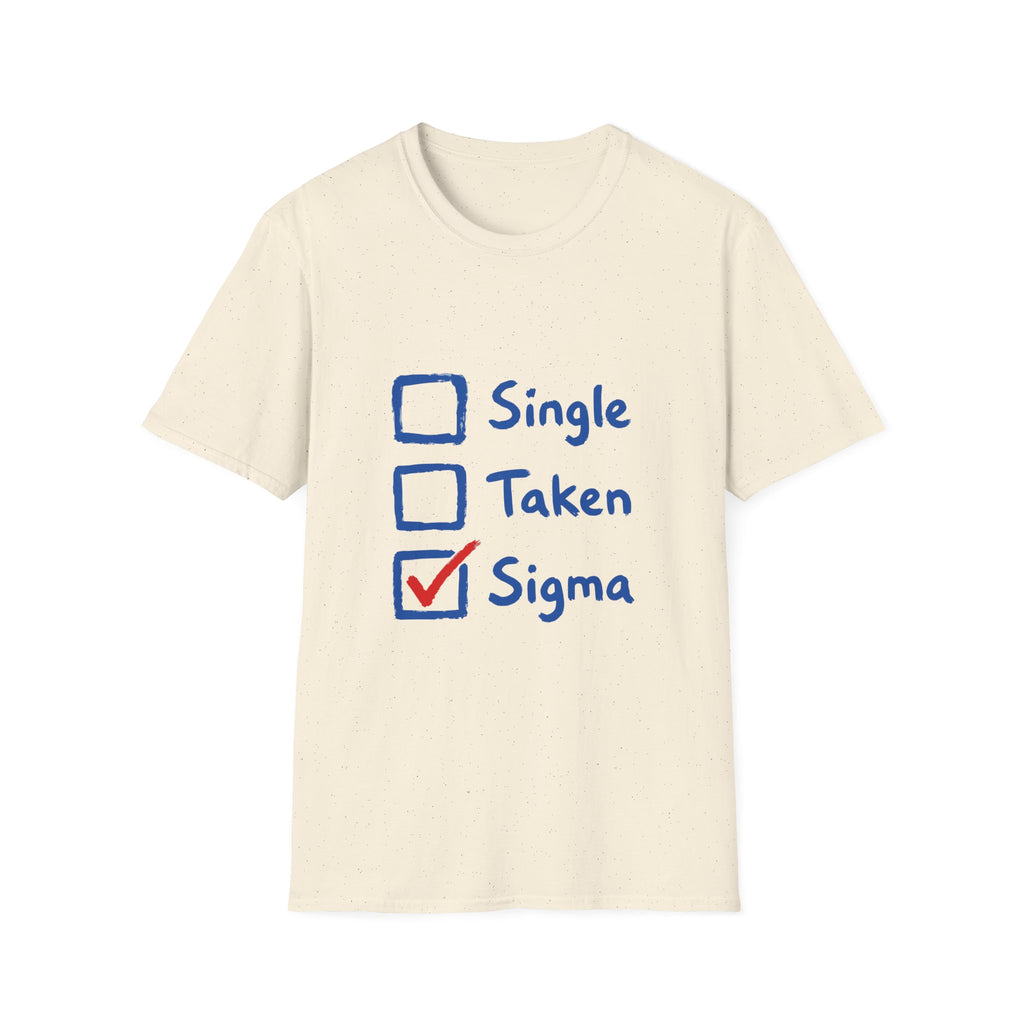 Sigma Checkbox T-Shirt — Funny Sigma Graphic Tee